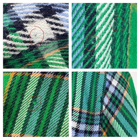 Aerie Green Plaid Button Down Pajama Loungewear Long Sleeve Shirt Size Large - Picture 13 of 16